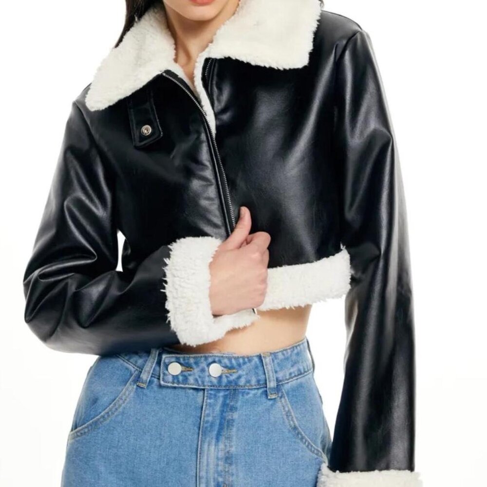 Cider Faux Leather Jacket